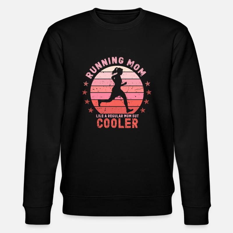 Running Mom Marathon Runner Jogging - Sweat bio CHANGER Stanley/Stella Unisexe - noir
