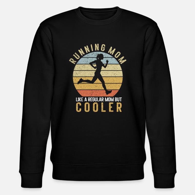Running Mom Marathon Runner Jogging - Sweat bio CHANGER Stanley/Stella Unisexe - noir