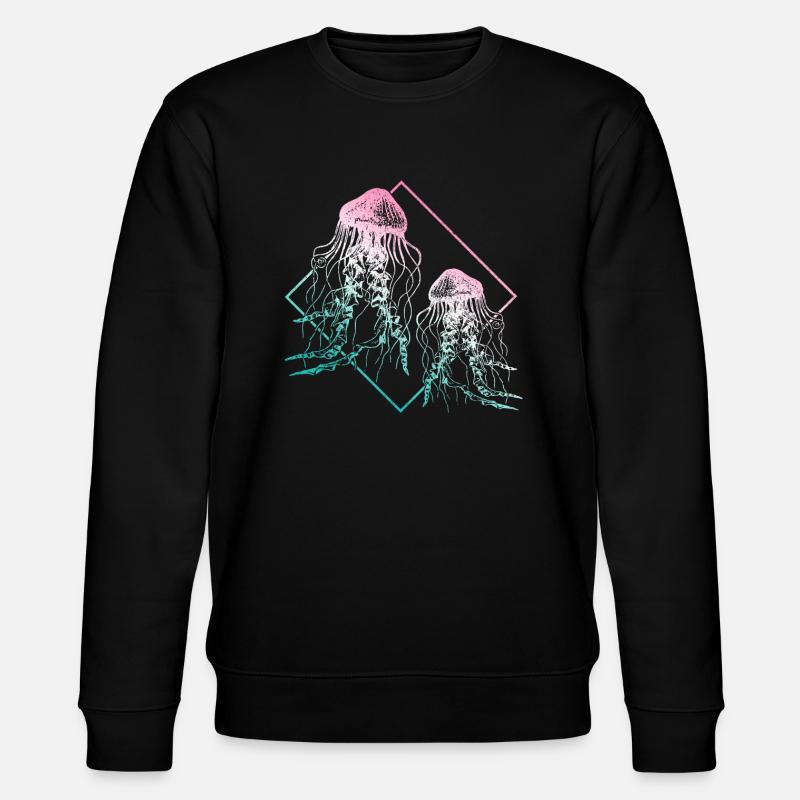 Jellyfish Gift - Stanley/Stella CHANGER Unisex Organic Sweatshirt - black