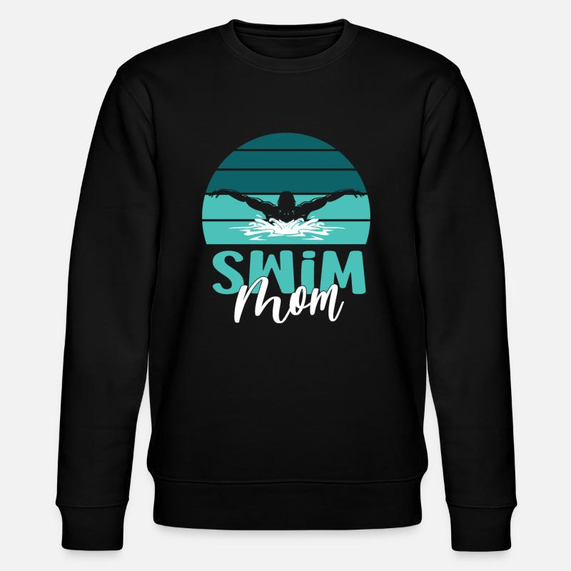 Schwimmschwimmer Mom Swim Mutter - Stanley/Stella Unisex Bio-Sweatshirt CHANGER  - Schwarz