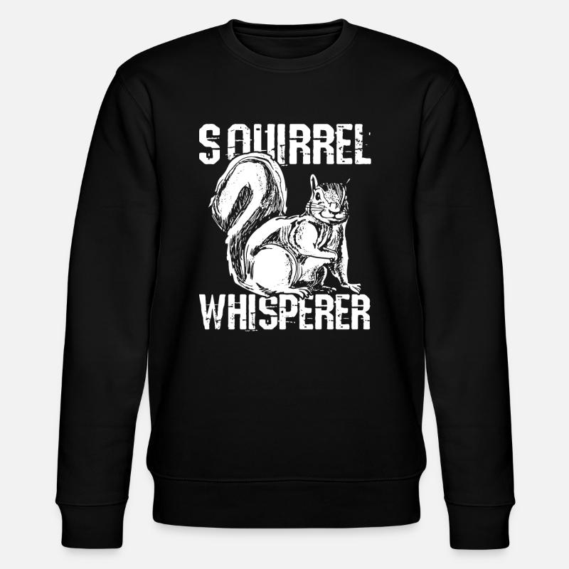 Eichhörnchen - Stanley/Stella Unisex Bio-Sweatshirt CHANGER  - Schwarz