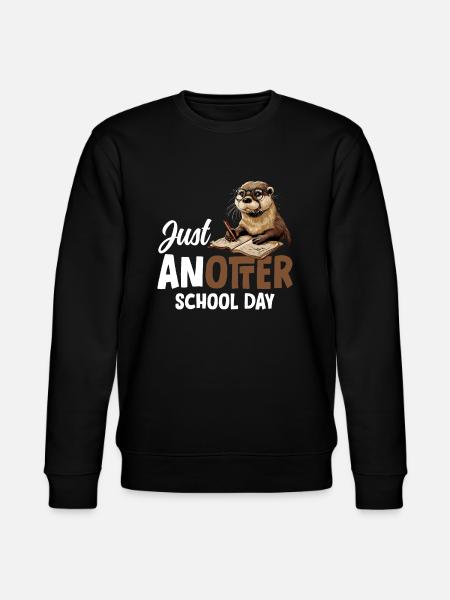 Otter Lustig Geschenk - Stanley/Stella Unisex Bio-Sweatshirt CHANGER - Schwarz
