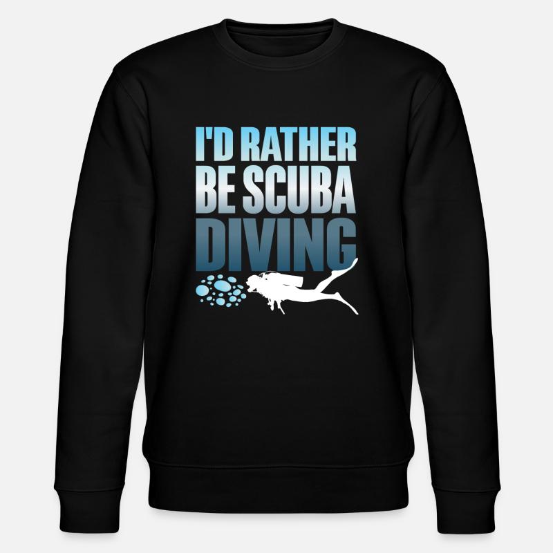 Diving Diver Ocean Lovers - Stanley/Stella CHANGER Unisex Organic Sweatshirt - black
