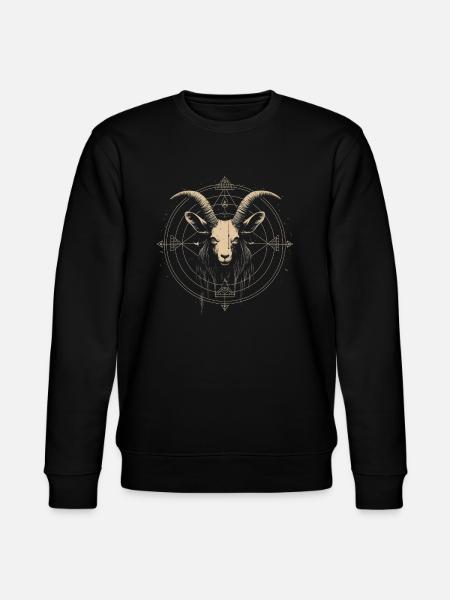 Ziege Baphomet - Stanley/Stella Unisex Bio-Sweatshirt CHANGER  - Schwarz