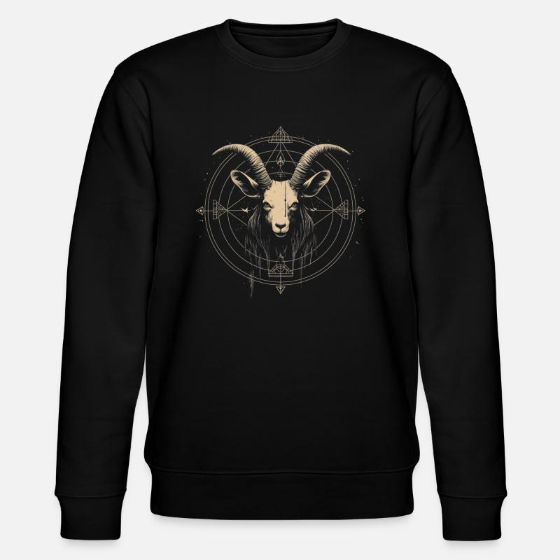 Chèvre Baphomet - Sweat bio CHANGER Stanley/Stella Unisexe - noir