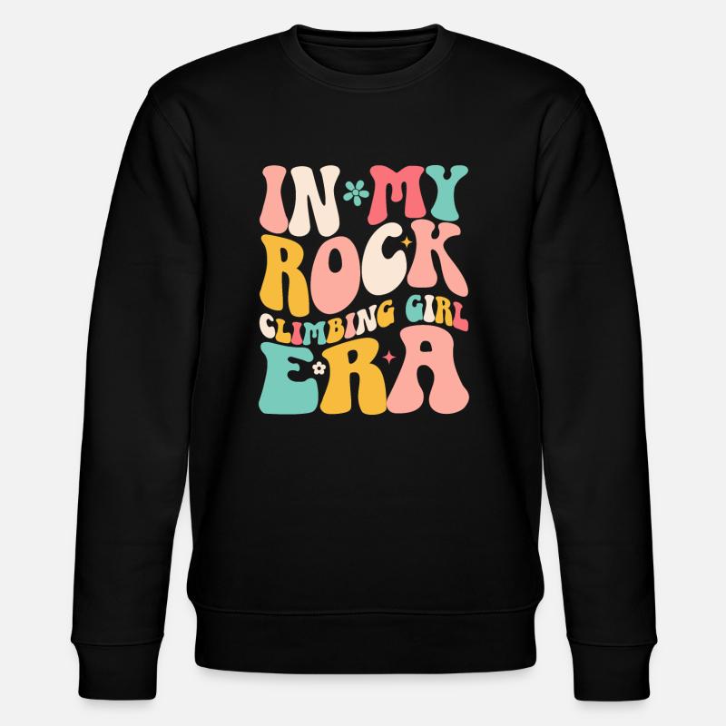 Rock Climber Climbing Mountain - Stanley/Stella CHANGER Unisex Organic Sweatshirt - black