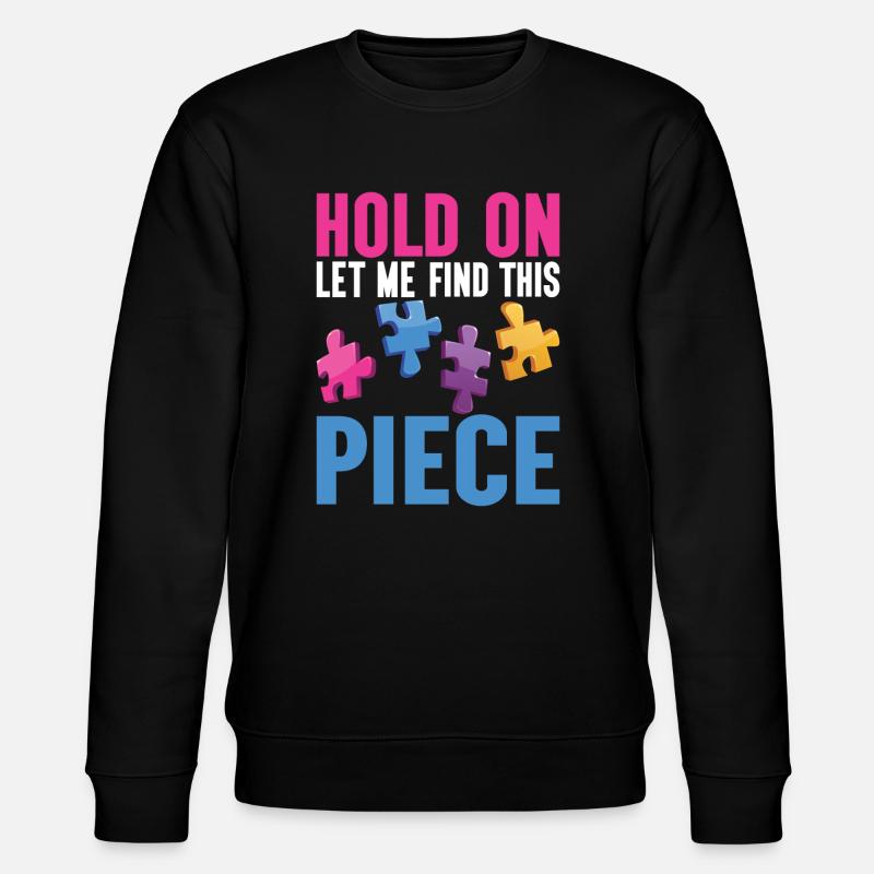 Jigsaw Puzzle Piece Puzzle Lover - Stanley/Stella Unisex Bio-Sweatshirt CHANGER  - Schwarz