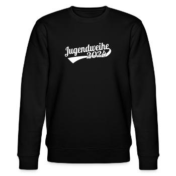Jugendweihe 2024 - Stanley/Stella Unisex Bio-Sweatshirt CHANGER  - Schwarz - Vorne - Nik (191cm) & Marisol (170cm)