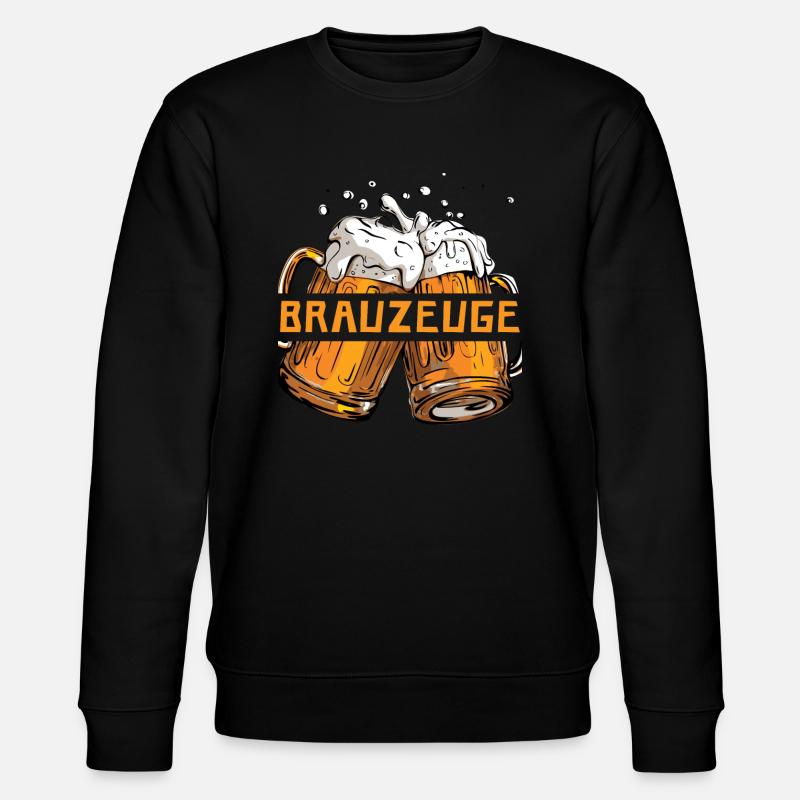 Brewman Beer Drinker - Stanley/Stella CHANGER Unisex Organic Sweatshirt - black