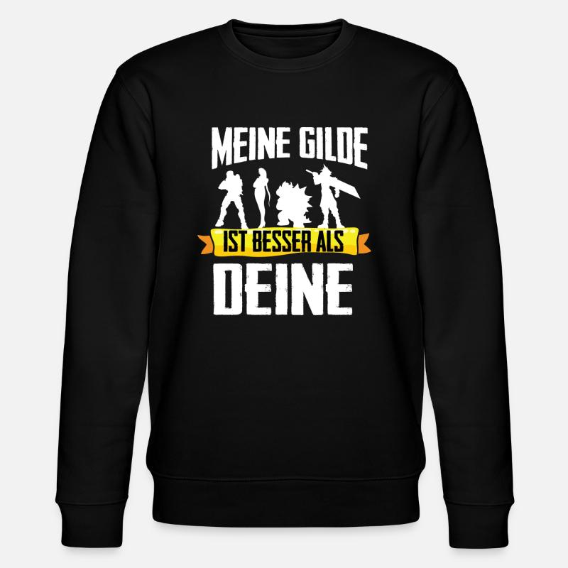 WOW Shirt-Meine Gilde - Stanley/Stella Unisex Bio-Sweatshirt CHANGER  - Schwarz