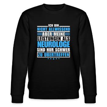 Unübertroffene Leistung als Neurologe - Stanley/Stella Unisex Bio-Sweatshirt CHANGER  - Schwarz - Vorne - Nik (191cm) & Marisol (170cm)