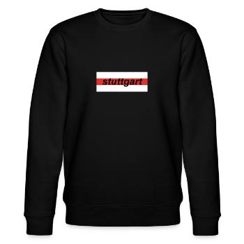 Stuttgart Bad Canstatt 1893 Stuggi 0711 Schwaben - Stanley/Stella Unisex Bio-Sweatshirt CHANGER  - Schwarz - Vorne - Nik (191cm) & Marisol (170cm)