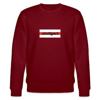 Stuttgart Bad Canstatt 1893 Stuggi 0711 Schwaben - Stanley/Stella Unisex Bio-Sweatshirt CHANGER  - Burgunderrot - Vorne - Nik (191cm) & Marisol (170cm)