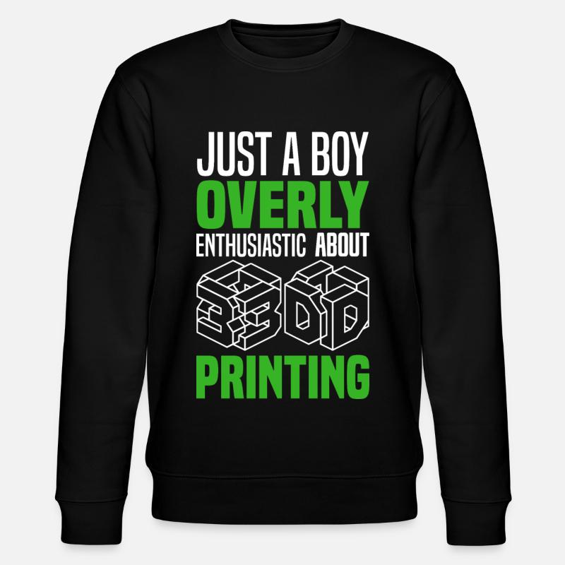 3D Drucken - Stanley/Stella Unisex Bio-Sweatshirt CHANGER  - Schwarz
