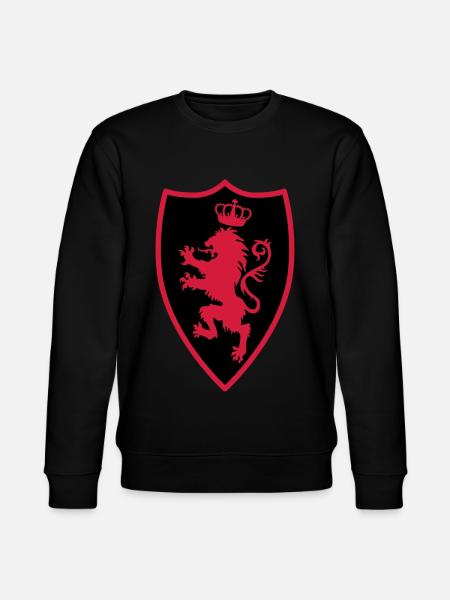 22 Knight's Shield Lion Crown - Stanley/Stella CHANGER Unisex Organic Sweatshirt - black
