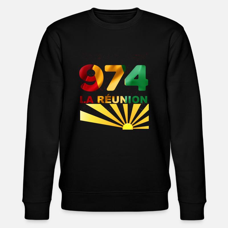 974 La Réunion - Sweat bio CHANGER Stanley/Stella Unisexe - noir