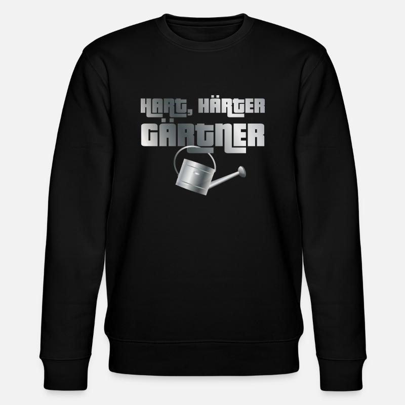 Hart, härter, Gärtner - Stanley/Stella Unisex Bio-Sweatshirt CHANGER  - Schwarz