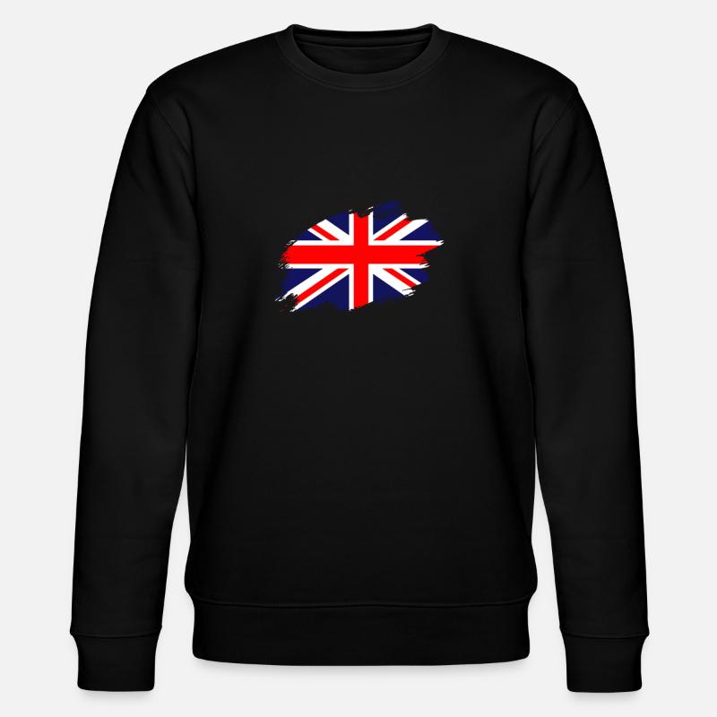 Royaume-Uni Drapeau Union Drapeau Royaume-Uni - Sweat bio CHANGER Stanley/Stella Unisexe - noir
