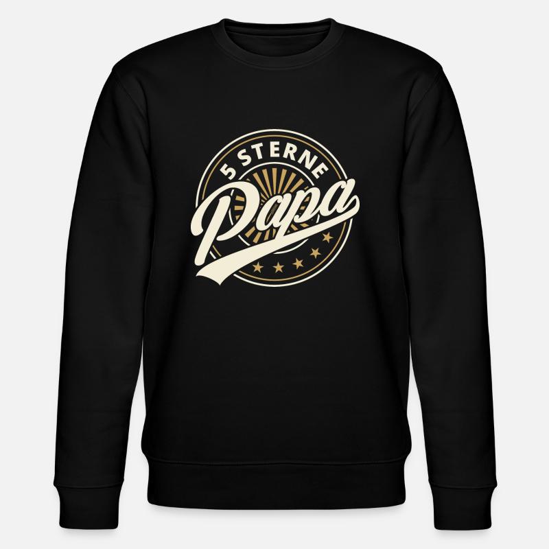 Papa - 5 Sterne Papa - Stanley/Stella Unisex Bio-Sweatshirt CHANGER  - Schwarz