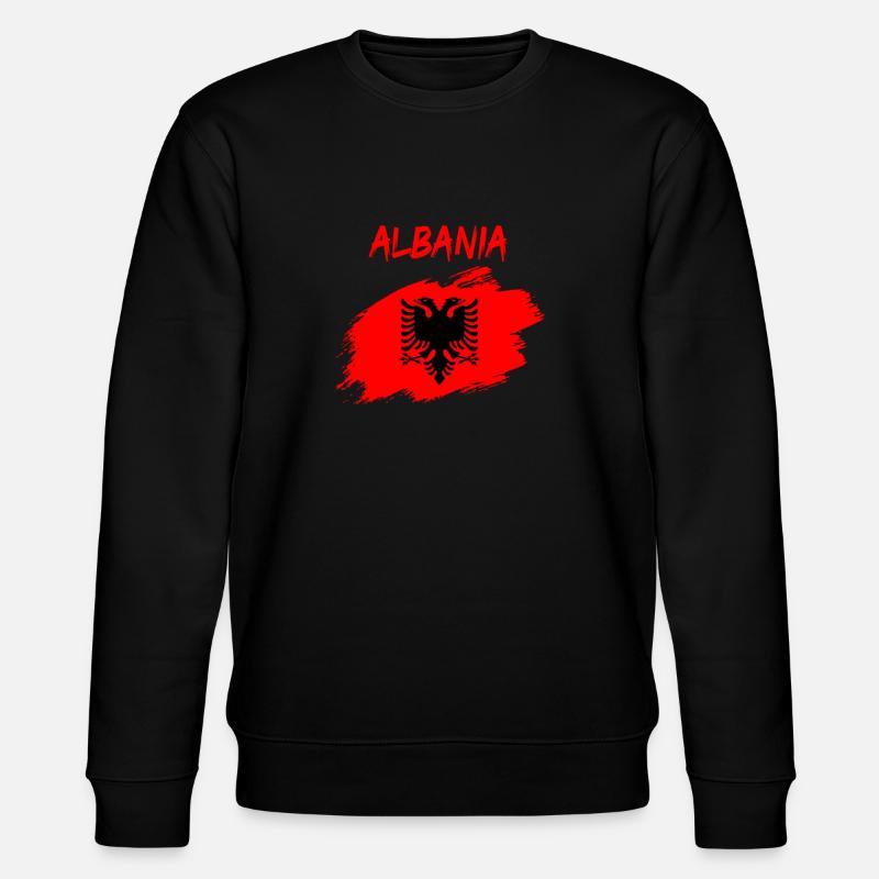 Drapeau Albanie drapeau Albanais - Sweat bio CHANGER Stanley/Stella Unisexe - noir