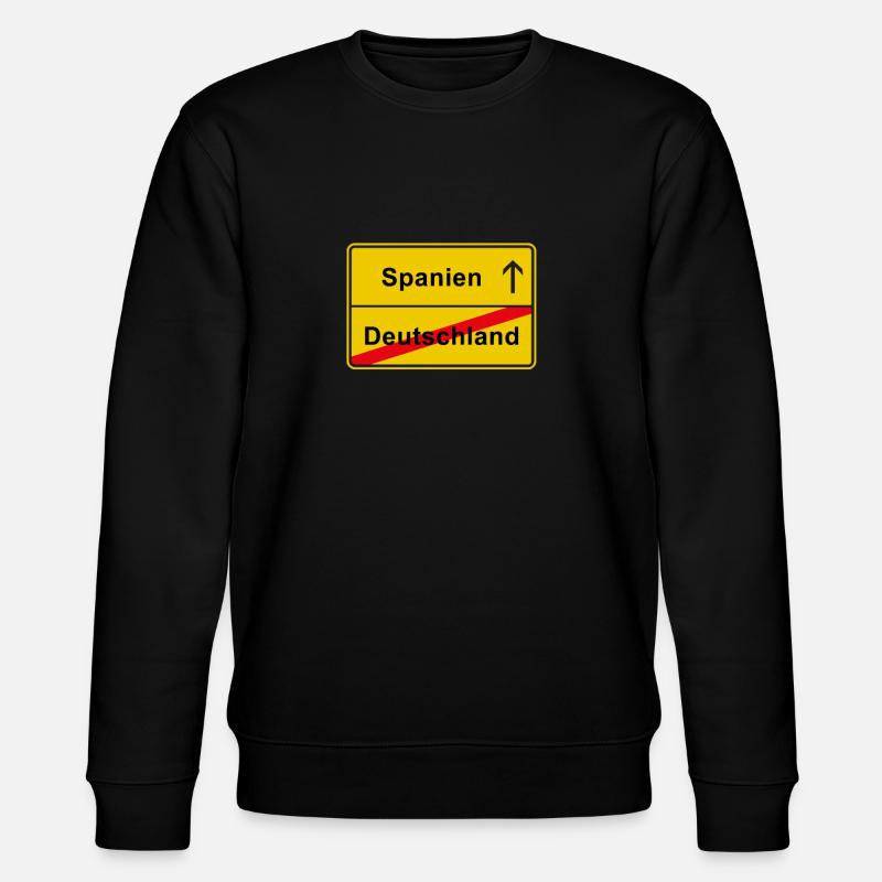Spanien Auswanderer - Stanley/Stella Unisex Bio-Sweatshirt CHANGER  - Schwarz