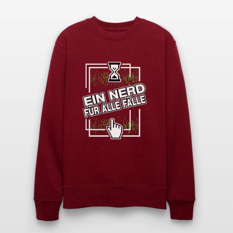 nerd administrator IT abteilung pixel coder Stanley/Stella Unisex Bio-Sweatshirt CHANGER 