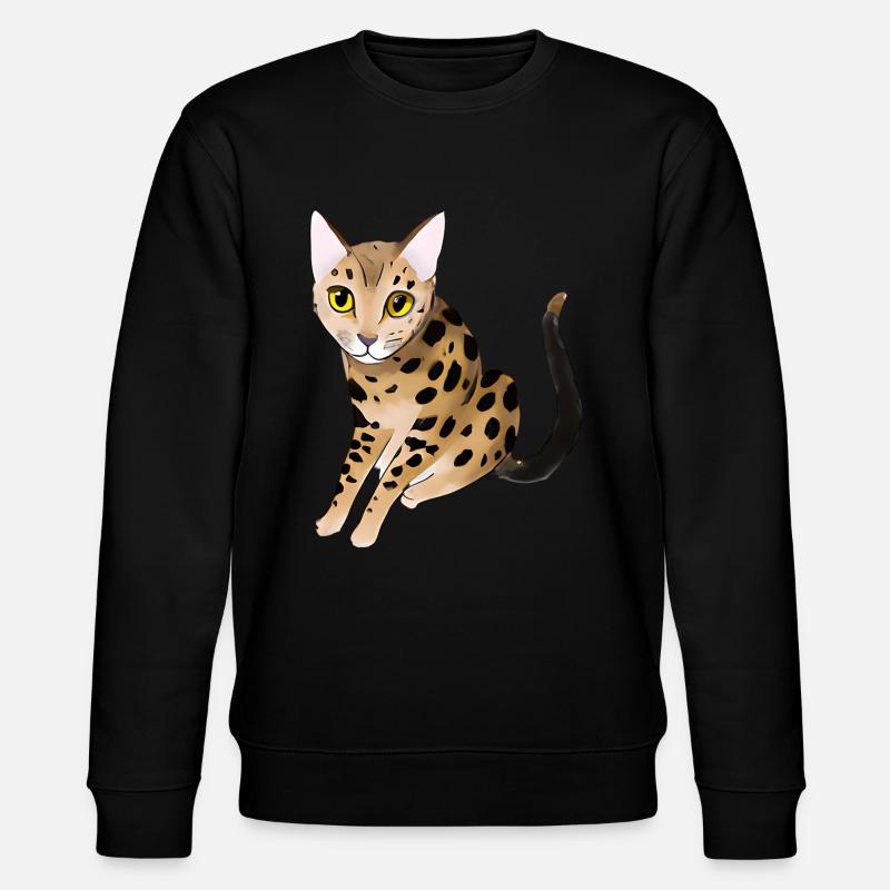 Chat léopard - Sweat bio CHANGER Stanley/Stella Unisexe - noir