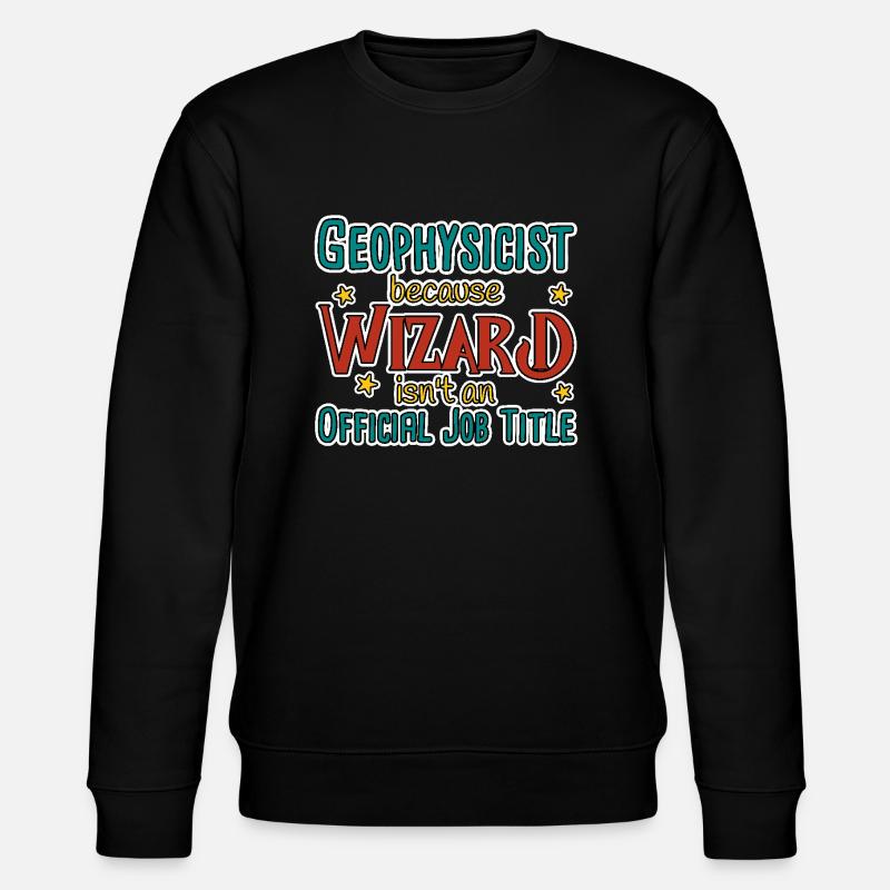 Geophysicist Wizard Geophysics - Stanley/Stella CHANGER Unisex Organic Sweatshirt - black