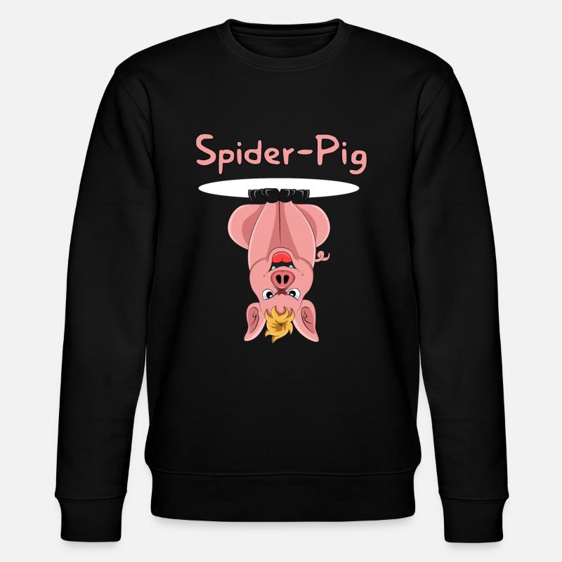 Spider-Pig - Stanley/Stella Unisex Bio-Sweatshirt CHANGER  - Schwarz