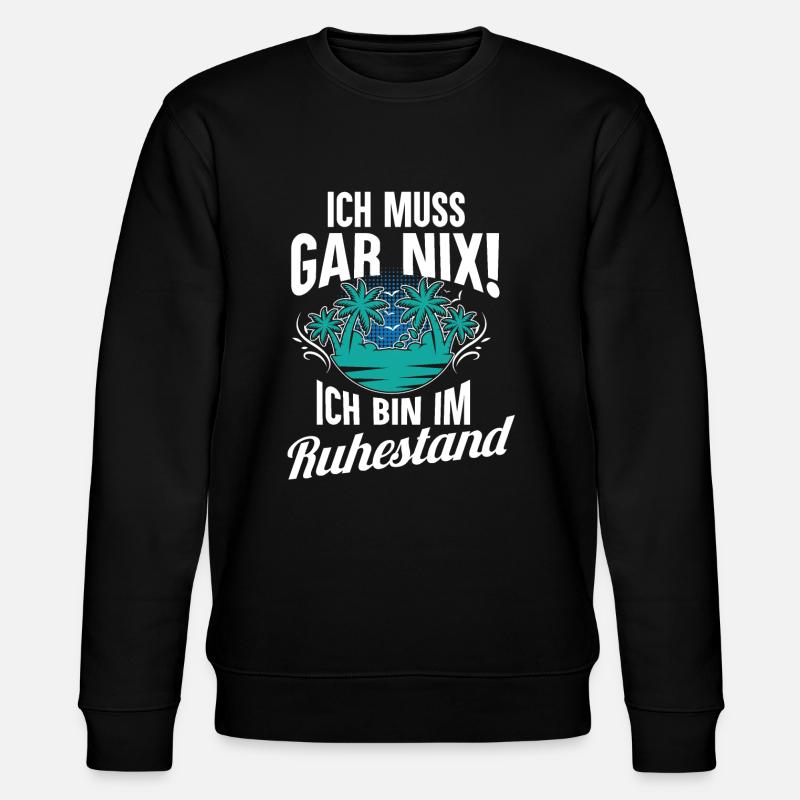 Rentner - Stanley/Stella Unisex Bio-Sweatshirt CHANGER  - Schwarz