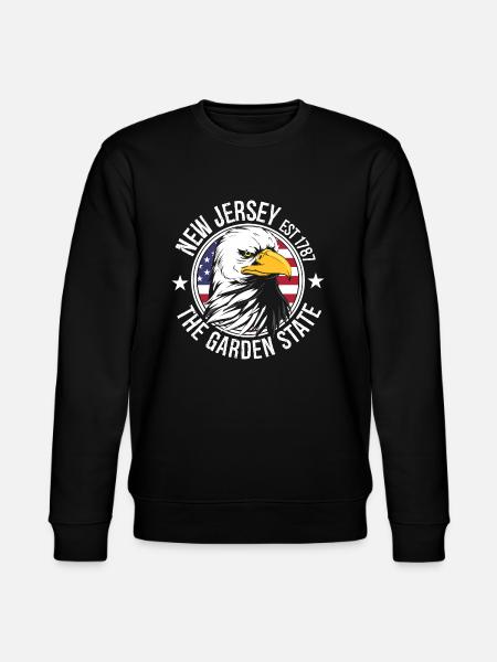 New Jersey - Stanley/Stella CHANGER Unisex Organic Sweatshirt - black