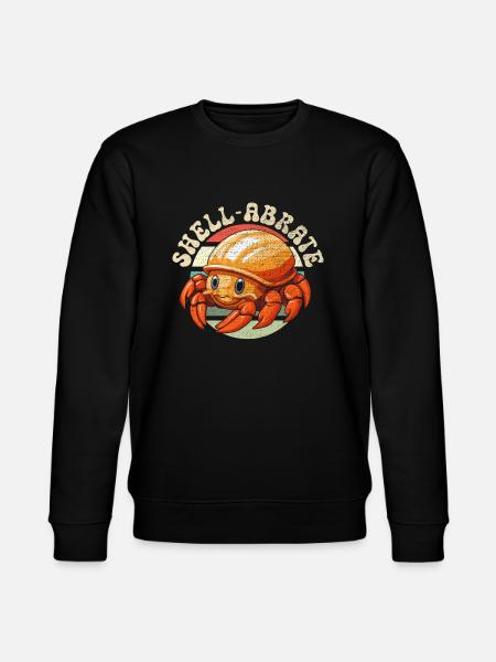 Cute Hermit Crab Crab Crustaceans - Stanley/Stella CHANGER Unisex Organic Sweatshirt - black