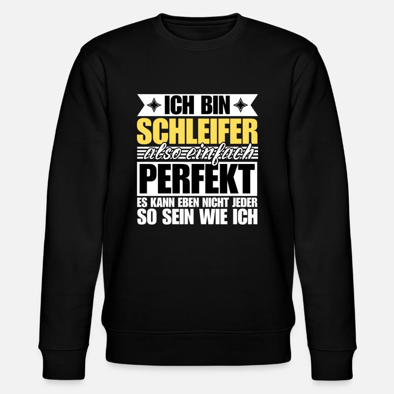 Perfekter Schleifer - Stanley/Stella Unisex Bio-Sweatshirt CHANGER  - Schwarz