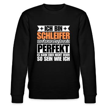 Perfekter Schleifer - Stanley/Stella Unisex Bio-Sweatshirt CHANGER  - Schwarz - Vorne - Nik (191cm) & Marisol (170cm)