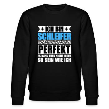 Perfekter Schleifer - Stanley/Stella Unisex Bio-Sweatshirt CHANGER  - Schwarz - Vorne - Nik (191cm) & Marisol (170cm)