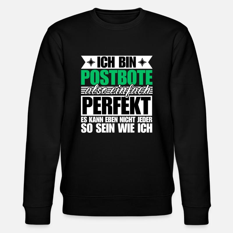 Perfekter Postbote - Stanley/Stella Unisex Bio-Sweatshirt CHANGER  - Schwarz