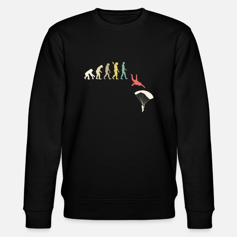 Skydive Evolution - Stanley/Stella Unisex Bio-Sweatshirt CHANGER  - Schwarz