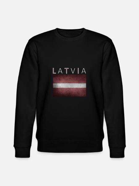 Lettonie Lettonie Riga Drapeau - Sweat bio CHANGER Stanley/Stella Unisexe - noir