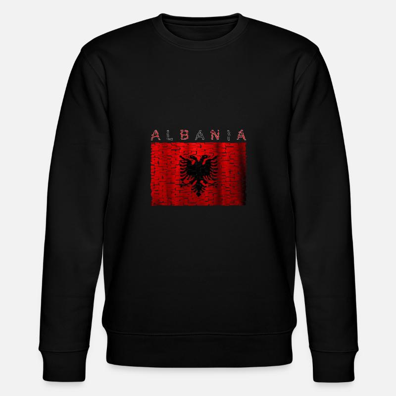 Drapeau de l’Albanie - Sweat bio CHANGER Stanley/Stella Unisexe - noir