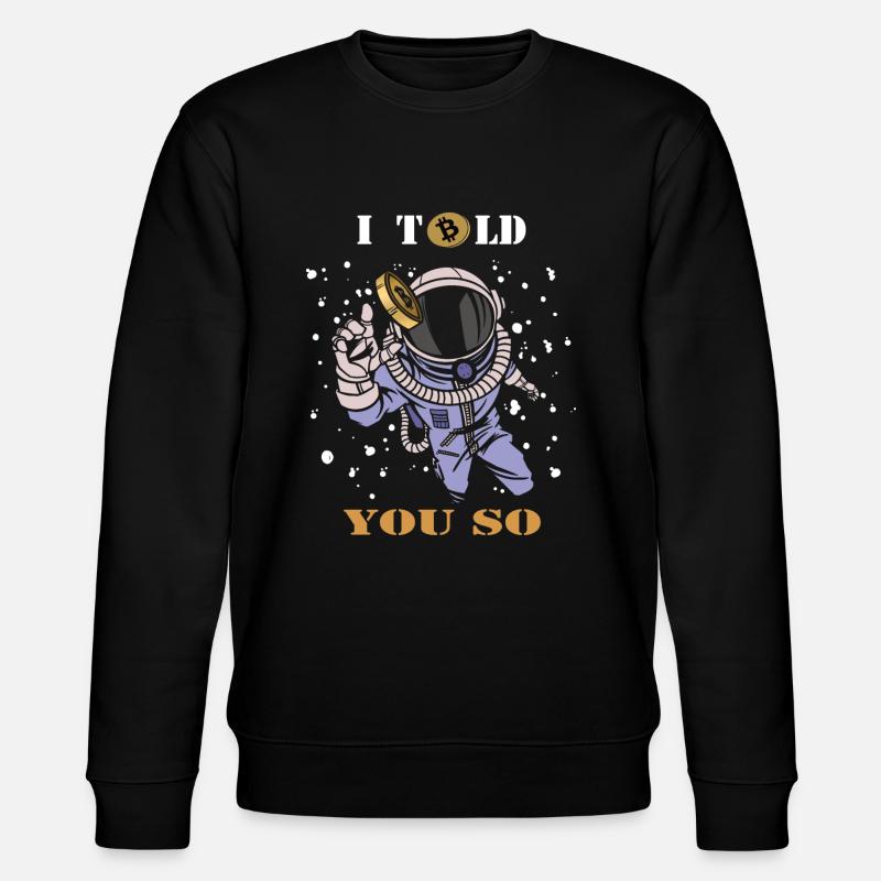 Bitcoin - Stanley/Stella CHANGER Unisex Organic Sweatshirt - black