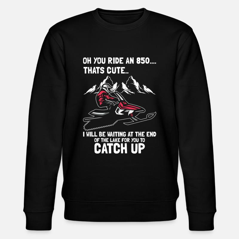 Snowmobiler and Skidoo Design - Stanley/Stella CHANGER Unisex Organic Sweatshirt - black