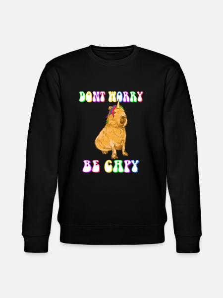 Capybara be Capy - Stanley/Stella Unisex Bio-Sweatshirt CHANGER - Schwarz
