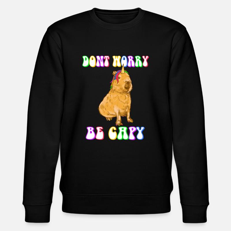 Capybara be Capy - Stanley/Stella CHANGER Unisex Organic Sweatshirt - black