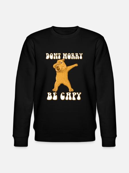 Capybara dabbing - Stanley/Stella Unisex Bio-Sweatshirt CHANGER - Schwarz