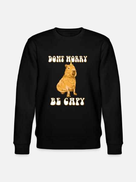 Capybara be Capy - Stanley/Stella CHANGER Unisex Organic Sweatshirt - black