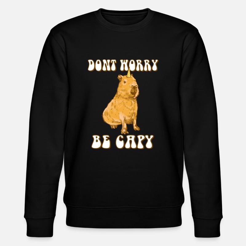 Capybara be Capy - Stanley/Stella CHANGER Unisex Organic Sweatshirt - black