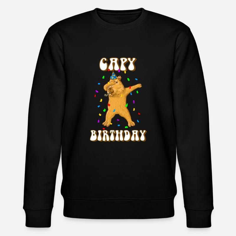 Capybara Capy Anniversaire - Sweat bio CHANGER Stanley/Stella Unisexe - noir