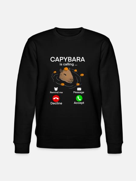 Capybara Call - Stanley/Stella CHANGER Unisex Organic Sweatshirt - black
