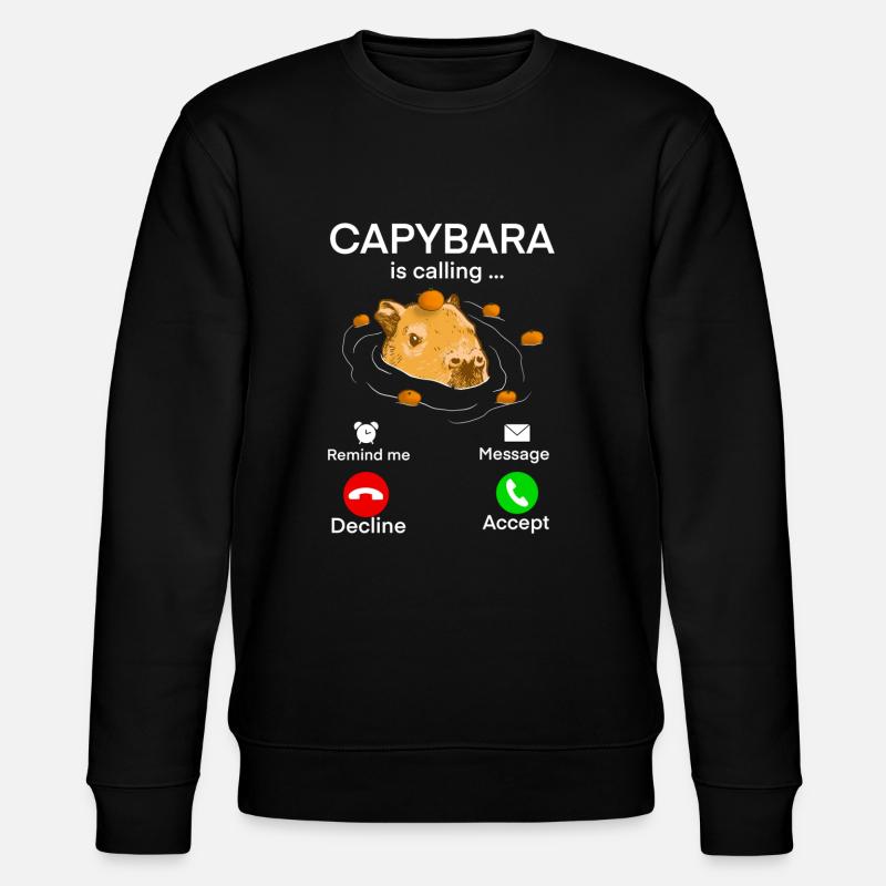 Appel Capybara - Sweat bio CHANGER Stanley/Stella Unisexe - noir