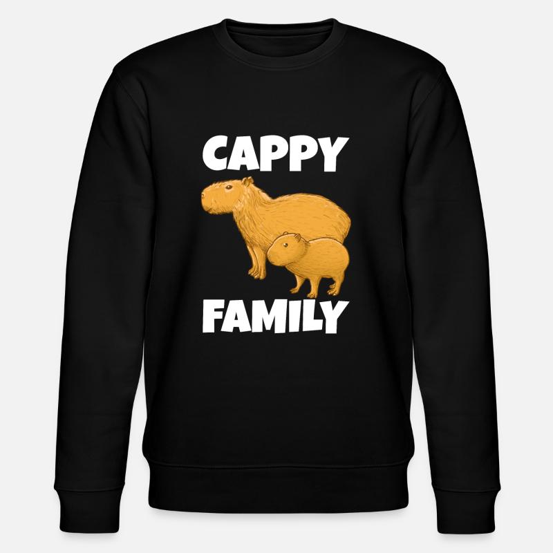Famille Capybara - Sweat bio CHANGER Stanley/Stella Unisexe - noir